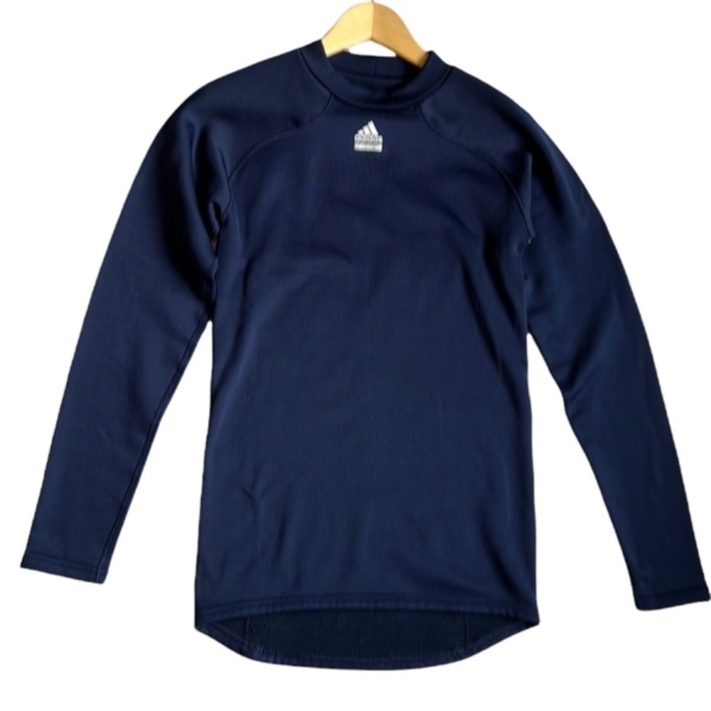 Adidas Techfit Men's Fleece LIned Compression Long Sleeve Training Shirt Large - Picture 3 of 10